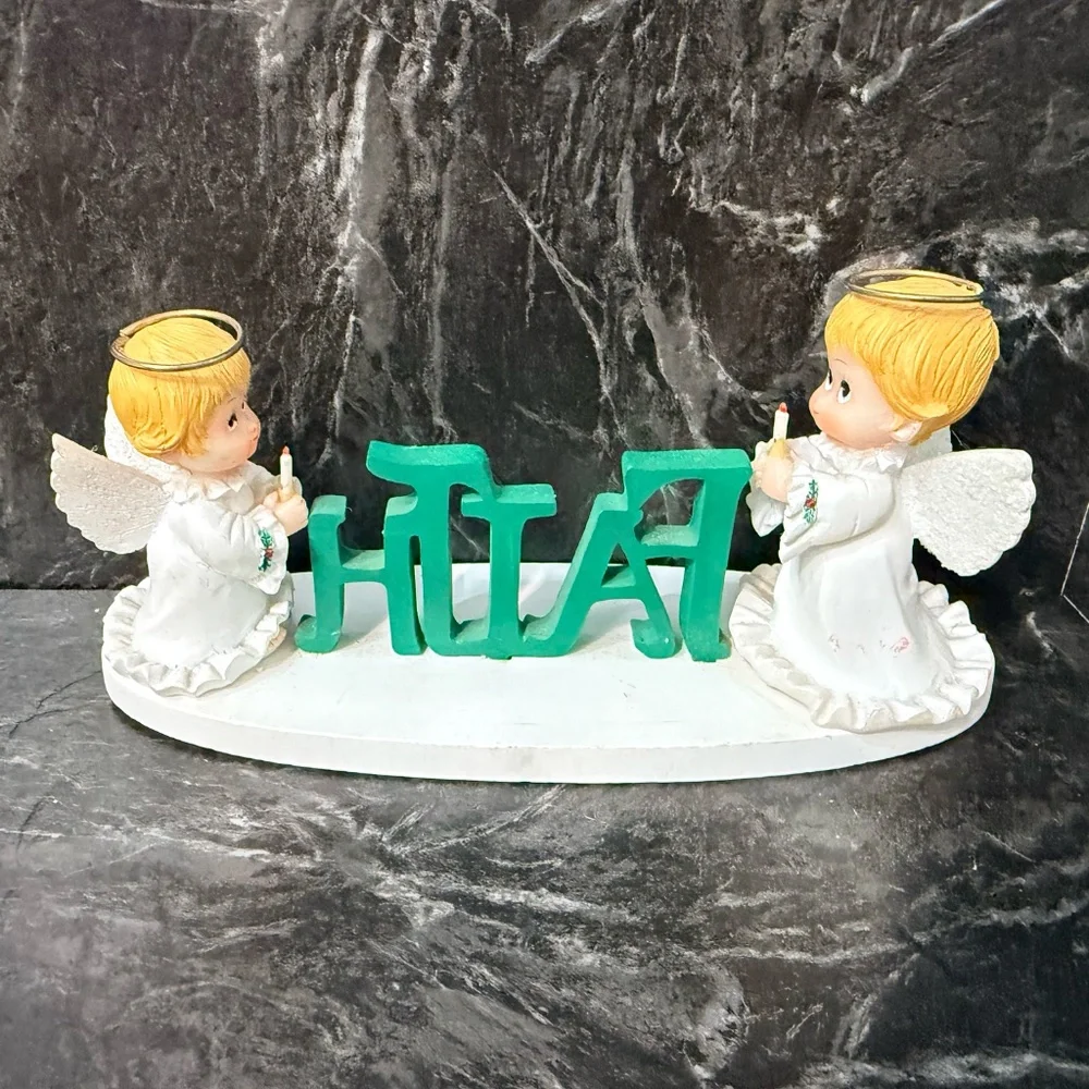 Angels Decorative Table Signs with “Joyful” and “Faith